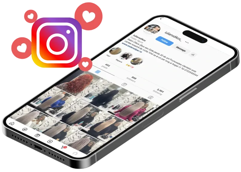Instagram - Extensii Par - Salon Dikos