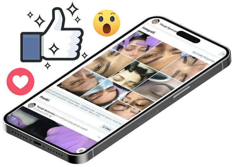 Facebook - Tatuaje Sprancene - Salon Dikos