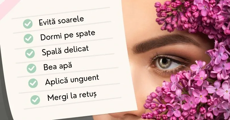 Ce trebuie să faci după tatuajul sprâncenelor - îngrijire și vindecare